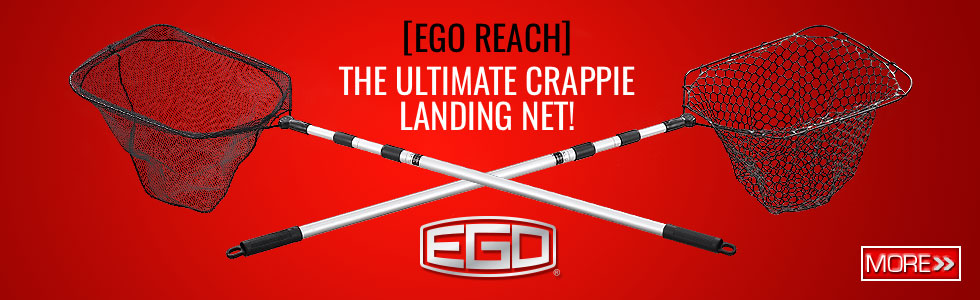 EGO Reach Crappie Net – Extendable, Coated Mesh – Model 71001 For Freshwater Fishing